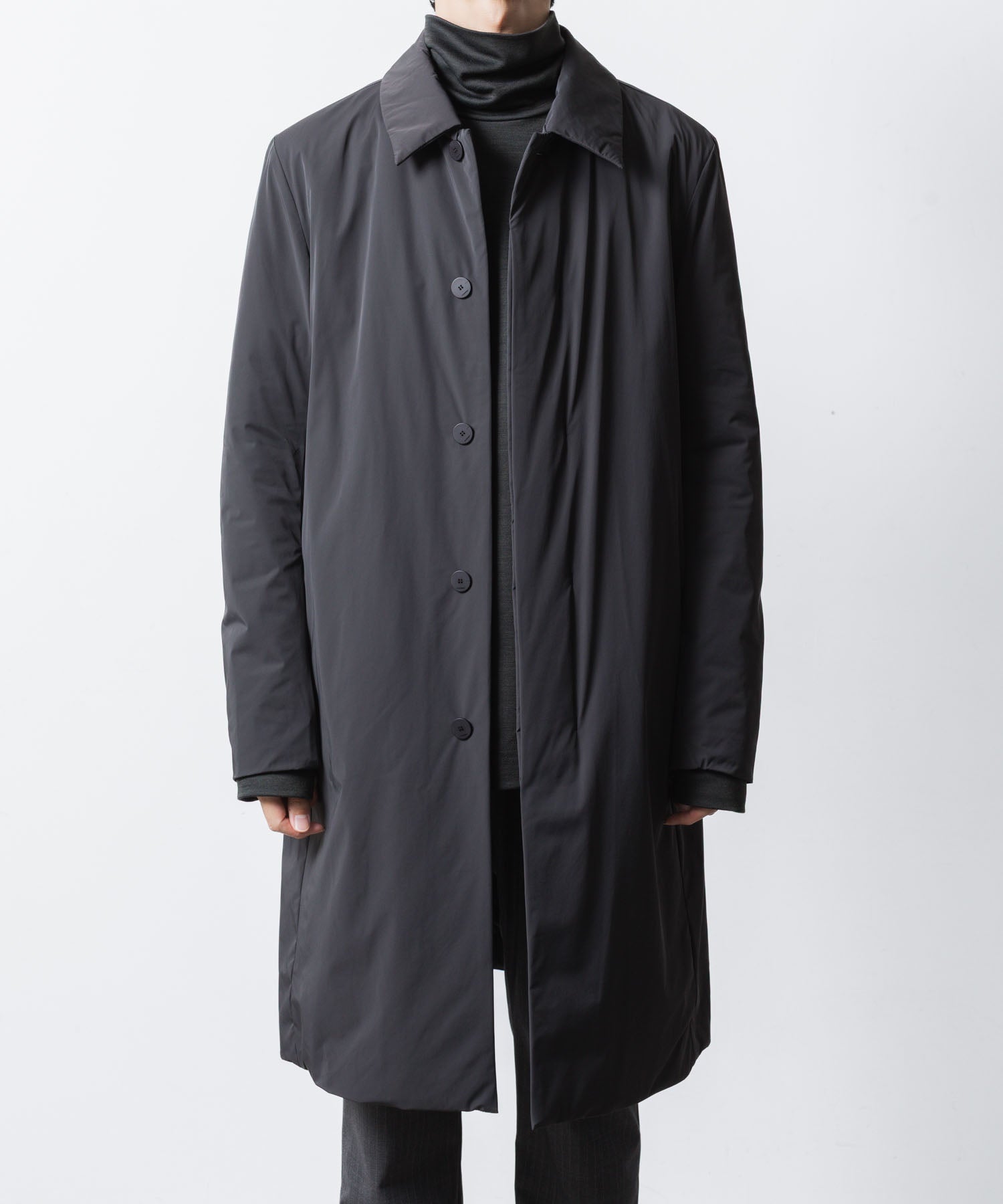 ATTACHMENT アタッチメントのNY 2LAYER STRETCH PADDING BALMACAAN COAT - D.GRAYの公式通販サイトsession福岡セレクトショップ