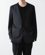 画像をギャラリービューアに読み込む, ATTACHMENT / EXCLUSIVE ITEMアタッチメントのLUCA MATTE TWIST COLLARLESS JKT - BLACKの公式通販サイトsession福岡セレクトショップ

