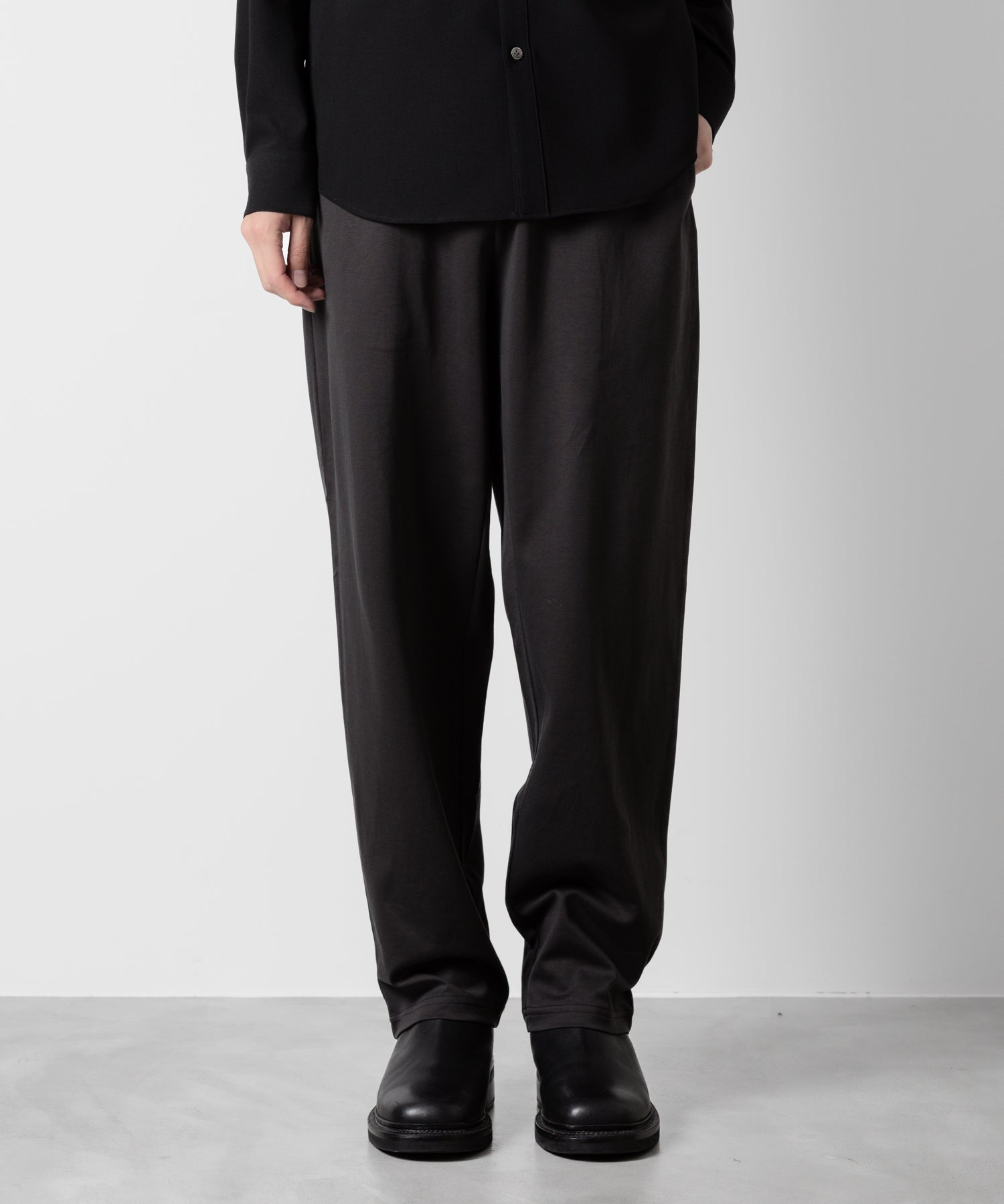 ATTACHMENT アタッチメントのCOTTON DOUBLE FACE LOUNGE TROUSERS - D.GRAY  公式通販サイトsession福岡セレクトショップ