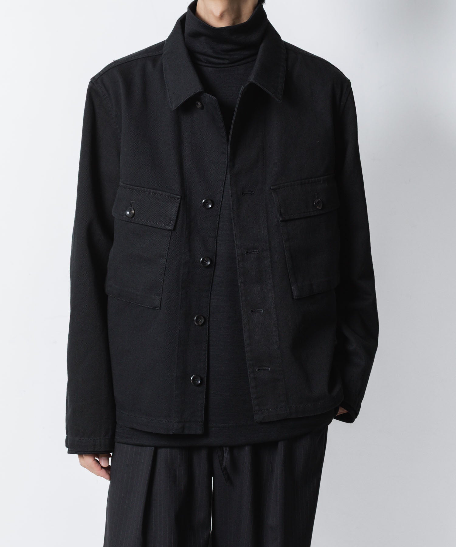 ATTACHMENT アタッチメントのCO NIDOM CLOTH M-43 JACKET - BLACKの公式通販サイトsession福岡セレクトショップ