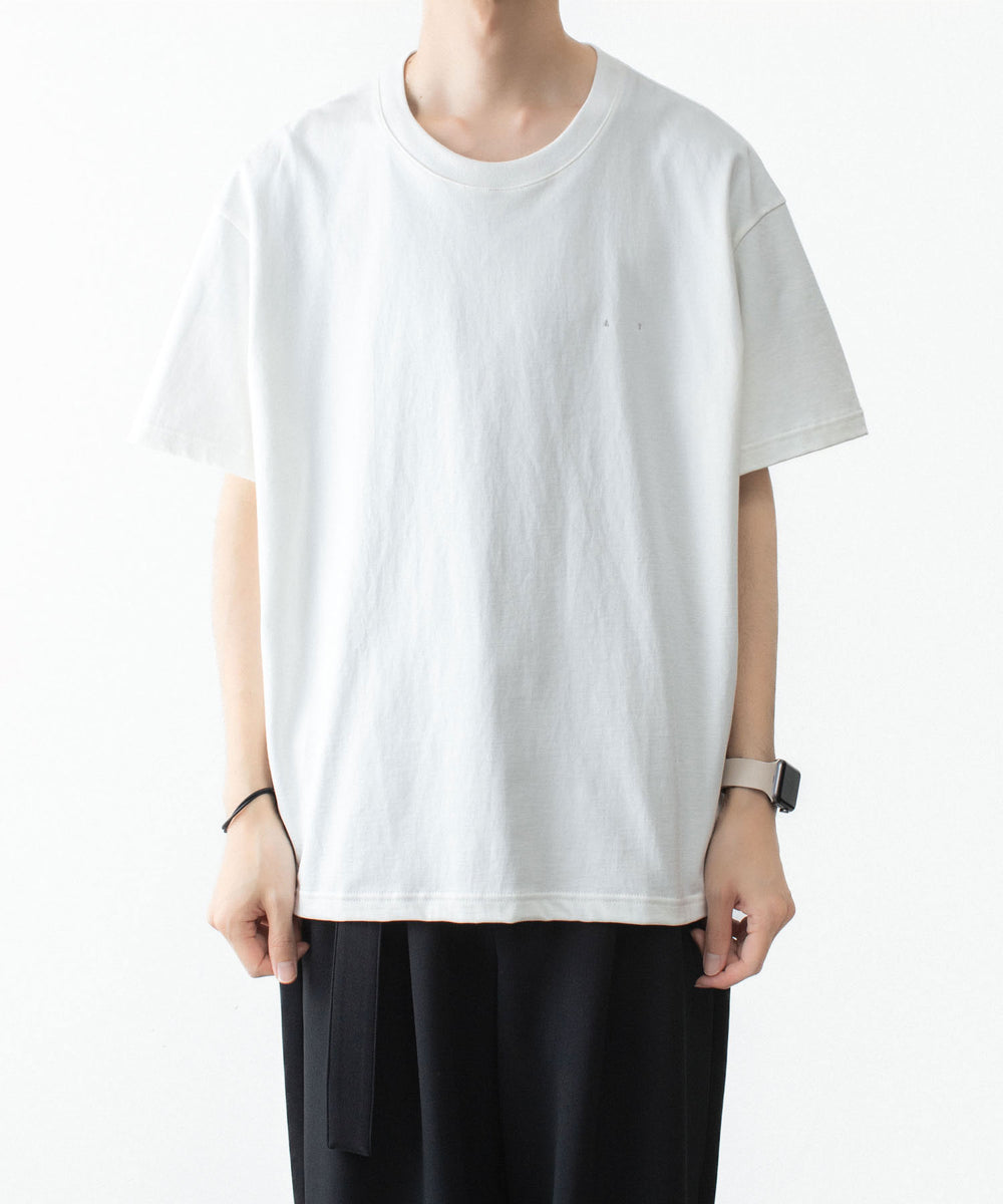 ATTACHMENT アタッチメントの30//2 SUVIN JERSEY EMBROIDERY TEE - WHITEの公式通販サイトsession福岡セレクトショップ