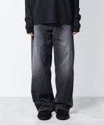画像をギャラリービューアに読み込む, ATTACHMENT アタッチメントの11OZ DENIM FLAP JEANS - BLACKの公式通販サイトsession福岡セレクトショップ
