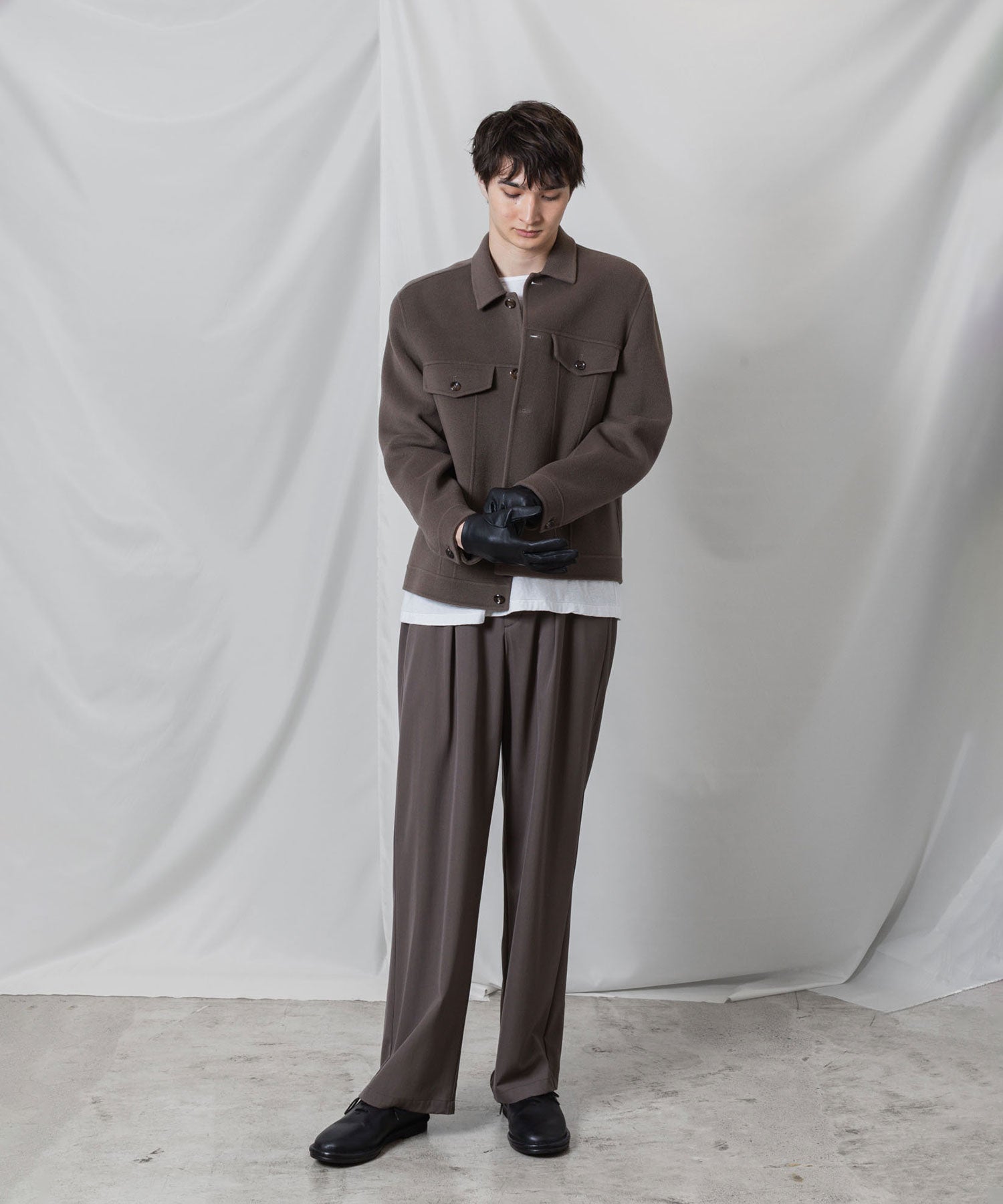 ATTACHMENT アタッチメントのWO/CA DOUBLE FACE BEAVER TRACKER JACKET - KHAKI GRAYの公式通販サイトsession福岡セレクトショップ