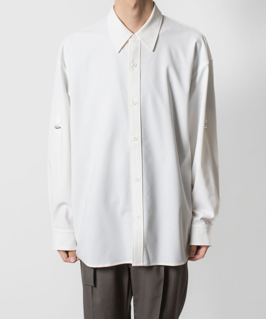 ATTACHMENT アタッチメントのPE/RY STRETCH TROPICAL STRAP SLEEVE L/S SHIRT - WHITEの公式通販サイトsession福岡セレクトショップ