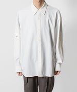 画像をギャラリービューアに読み込む, ATTACHMENT アタッチメントのPE/RY STRETCH TROPICAL STRAP SLEEVE L/S SHIRT - WHITEの公式通販サイトsession福岡セレクトショップ
