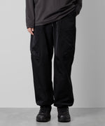 画像をギャラリービューアに読み込む, 【ATTACHMENT】ATTACHMENT アタッチメントのNY/CO TWILL WIDE CARGO TROUSERS - BLACK 公式通販サイトsession福岡セレクトショップ
