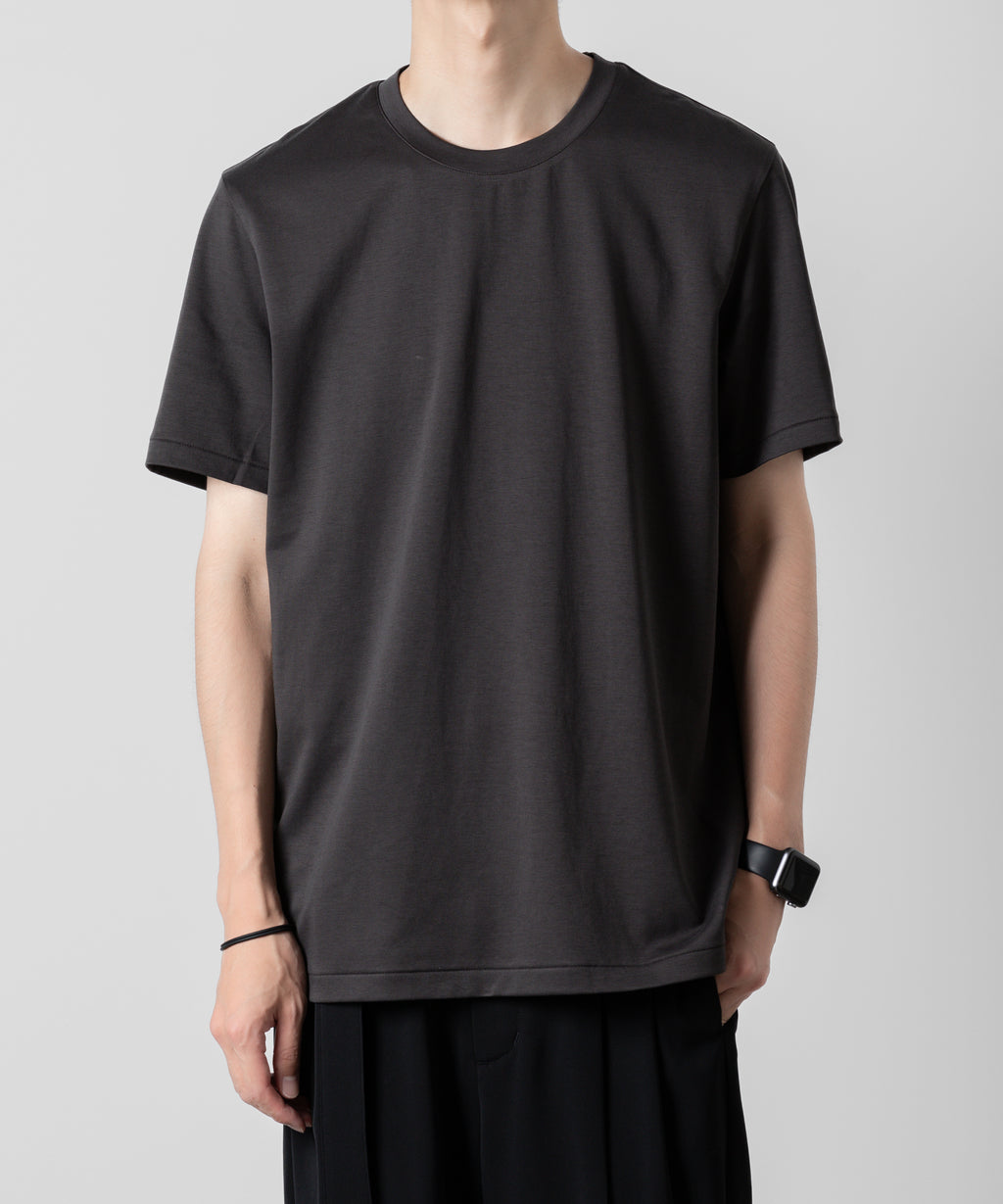 ATTACHMENT アタッチメントのCOTTON DOUBLE FACE SLIM FIT S/S TEE - D.GRAY  公式通販サイトsession福岡セレクトショップ