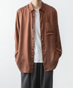 画像をギャラリービューアに読み込む, ATTACHMENT アタッチメントのCU/PE FIBRIL SATIN L/S SHIRT - L.BROWNの公式通販サイトsession福岡セレクトショップ
