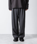画像をギャラリービューアに読み込む, ATTACHMENT アタッチメントのT/W/SI STRETCH GABARDINE 1TUCK EASY TROUSERS - S.GRAYの公式通販サイトsession福岡セレクトショップ
