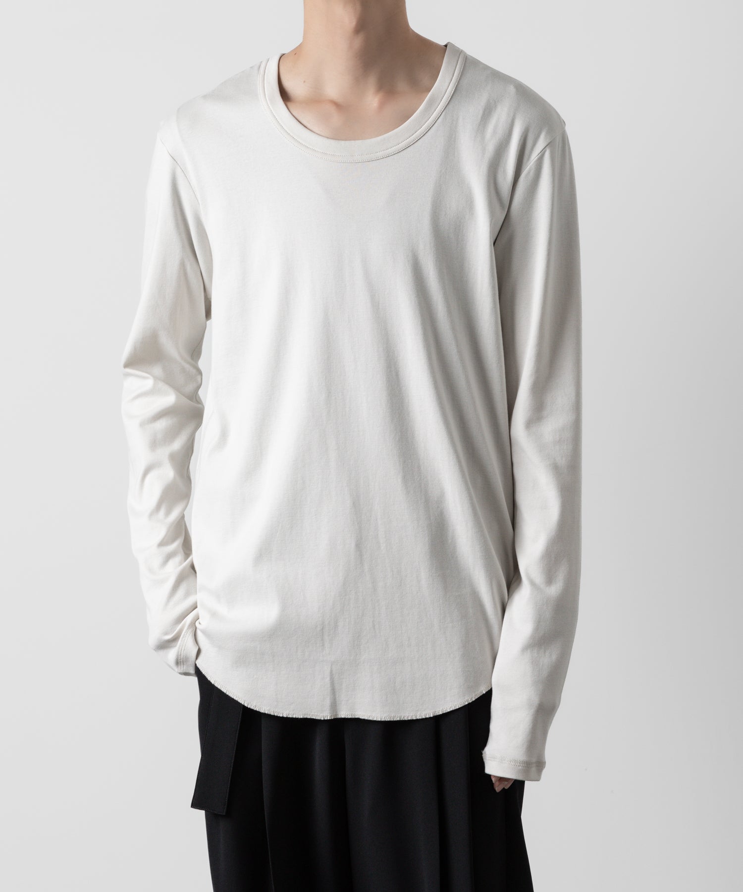 ATTACHMENT アタッチメントのSVIN CO RIB O-NECK L/S TEE - OFF WHITE 公式通販サイトsession福岡セレクトショップ