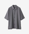 【 ATTACHMENT / EXCLUSIVE ITEM 】PE LIGHT TROPICAL DOLMAN SLEEVE REGULAR COLLAR SHIRT S/S - L.GRAY