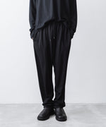 画像をギャラリービューアに読み込む, ATTACHMENT アタッチメントの1/60 WOOL SMOOTH SLIM FIT LOUNGE TROUSERS - BLACKの公式通販サイトsession福岡セレクトショップ
