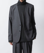 画像をギャラリービューアに読み込む, ATTACHMENT アタッチメントのT/W/SI STRETCH GABARDINE COLLARLESS JKT - S.GRAYの公式通販サイトsession福岡セレクトショップ
