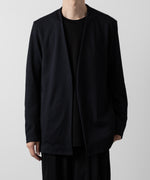 画像をギャラリービューアに読み込む, ATTACHMENT アタッチメントのPE STRETCH RIB COLLARLESS CARDIGAN - D.NAVY 公式通販サイトsession福岡セレクトショップ
