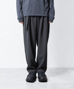 画像をギャラリービューアに読み込む, ATTACHMENT アタッチメントのPE STRETCH DOUBLE CLOTH BELTED WIDE TAPERD TROUSERS - X.GRAYの公式通販サイトsession福岡セレクトショップ
