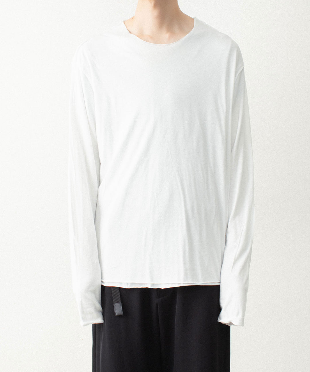 ATTACHMENT アタッチメントのCO/CU JERSEY SLIM FIT LAYERED L/S TEE - WHITEの公式通販サイトsession福岡セレクトショップ
