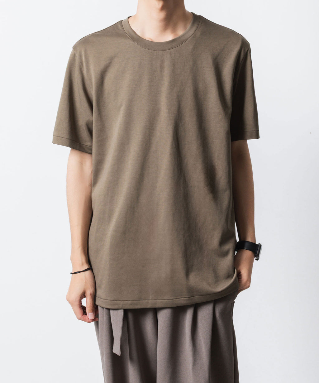 ATTACHMENT アタッチメントのCOTTON DOUBLE FACE SLIM FIT S/S TEE - CAMELの公式通販サイトsession福岡セレクトショップ