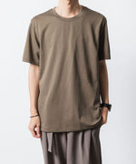 画像をギャラリービューアに読み込む, ATTACHMENT アタッチメントのCOTTON DOUBLE FACE SLIM FIT S/S TEE - CAMELの公式通販サイトsession福岡セレクトショップ
