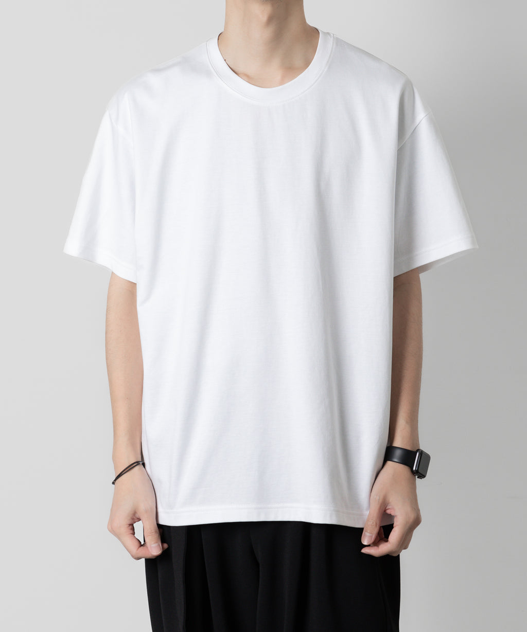 【ATTACHMENT】ATTACHMENT アタッチメントのCOTTON DOUBLE FACE OVERSIZED S/S TEE - WHITE 公式通販サイトsession福岡セレクトショップ