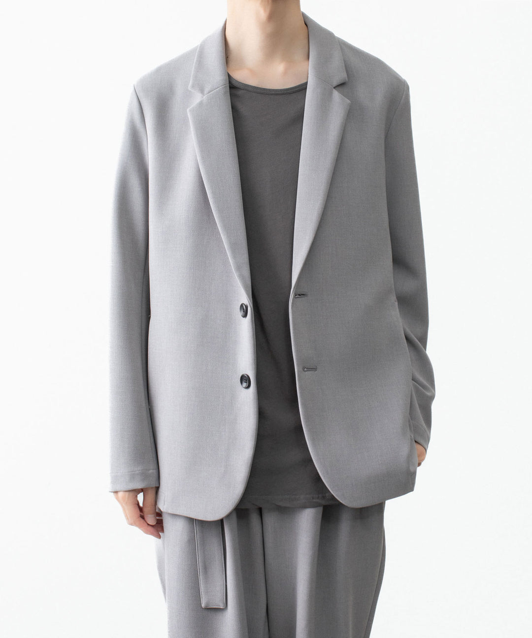 ATTACHMENT アタッチメントのPE STRETCH DOUBLE CLOTH 2B JKT - L.GRAYの公式通販サイトsession福岡セレクトショップ