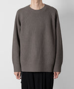 画像をギャラリービューアに読み込む, ATTACHMENT アタッチメントのBRITISH WO KNIT CREWNECK  PULLOVER - KHAKI GRAY 公式通販サイトsession福岡セレクトショップ
