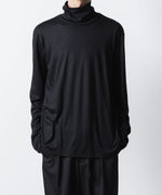 画像をギャラリービューアに読み込む, ATTACHMENT アタッチメントの1/60 WOOL SMOOTH HIGH NECK TURTLE L/S TEE - BLACKの公式通販サイトsession福岡セレクトショップ
