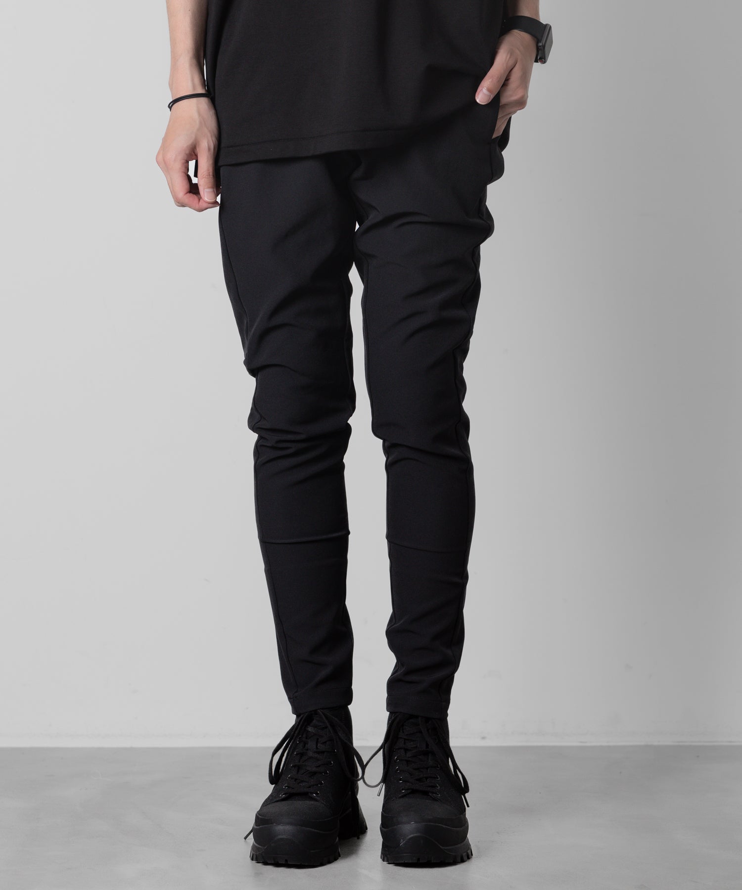 ATTACHMENT アタッチメントのPE HIGH COUNT DOUBLE CLOTH SIDE POCKET EAZY PANTS - BLACKの公式通販サイトsession福岡セレクトショップ