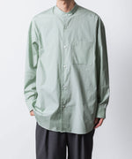 画像をギャラリービューアに読み込む, ATTACHMENT アタッチメントの140/2 GIZA BROAD BANDCOLLAR L/S SHIRT - L.GREENの公式通販サイトsession福岡セレクトショップ
