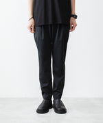画像をギャラリービューアに読み込む, ATTACHMENT / EXCLUSIVE ITEMアタッチメントのLUCA MATTE TWIST REGULAR FIT EASY TROUSERS - BLACKの公式通販サイトsession福岡セレクトショップ
