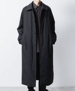 画像をギャラリービューアに読み込む, VEIN ヴェインのFIBRIL POPLIN PADDING BALMACAAN COAT - BLACKの公式通販サイトsession福岡セレクトショップ
