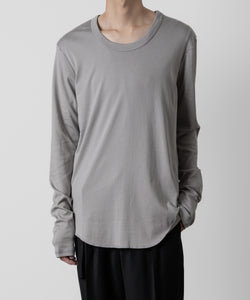 ATTACHMENT アタッチメントのSVIN CO RIB O-NECK L/S TEE - GRAY 公式通販サイトsession福岡セレクトショップ