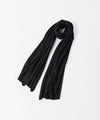 【 ATTACHMENT × JOHN SMEDLEY 】× JOHN SMEDLEY MERINO EXTRAFINE WIDE STOLE - BLACK