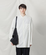 画像をギャラリービューアに読み込む, ATTACHMENT アタッチメントのCU/CO STRIPE TWILL BANDCOLLAR L/S SHIRT - S.GREENの公式通販サイトsession福岡セレクトショップ
