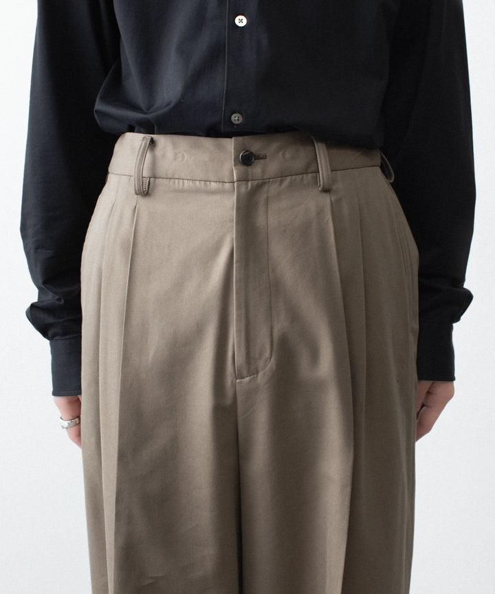 ssstein(シュタイン)のCOTTON RAYON EASY LONG WIDE TROUSERS - BEIGEの公式通販サイトsession福岡セレクトショップ