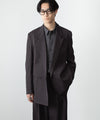 【 ATTACHMENT 】PE/CO/LI DRY TWILL DOUBLE-BREASTED JKT - BLACK