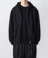【 VEIN 】JUMBERCA TERRY ZIP UP HOODIE - BLACK