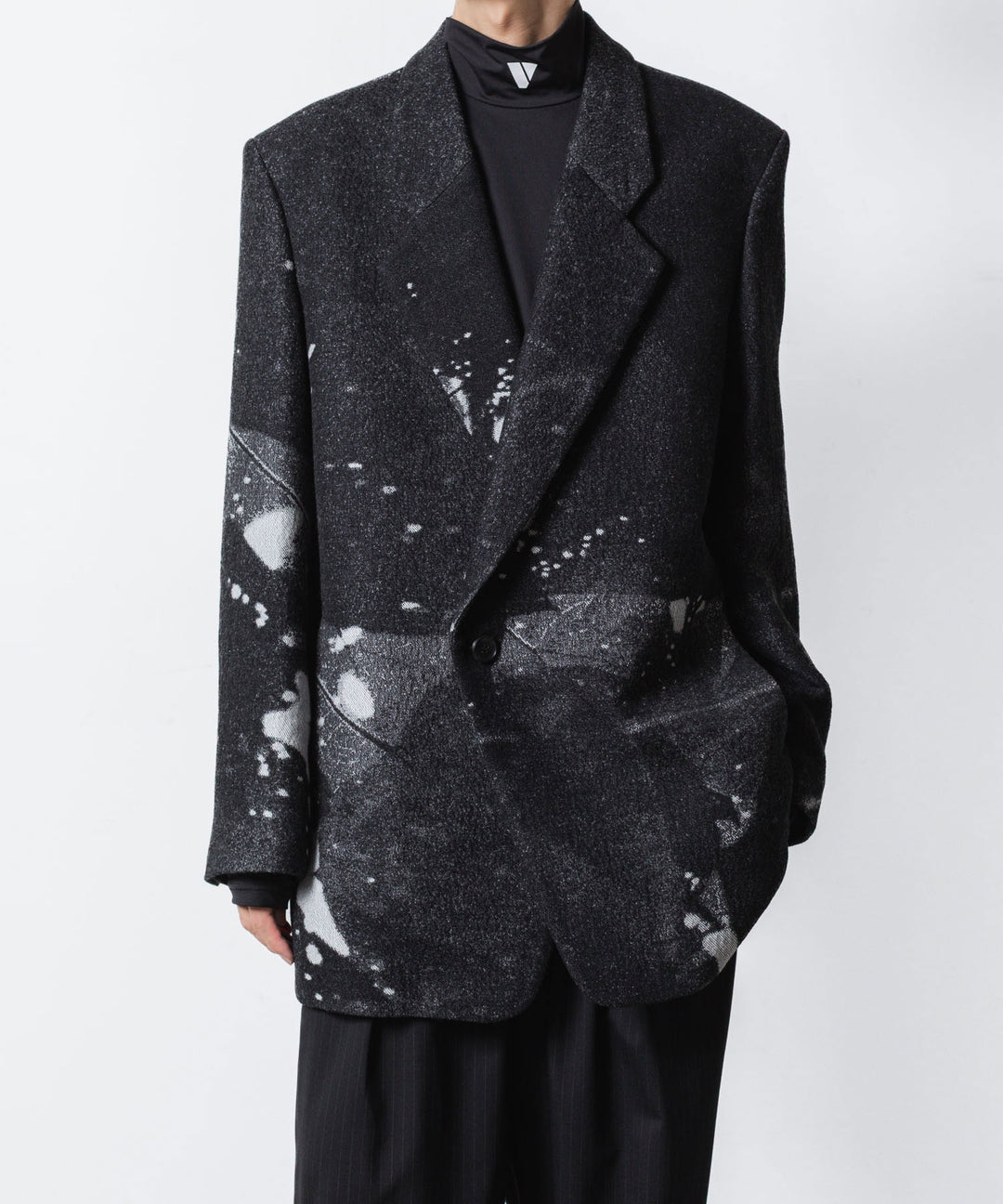 VEIN ヴェインのCO/WO PHOTO JACQUARD OVER JACKET - BLACKの公式通販サイトsession福岡セレクトショップ
