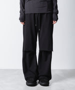 画像をギャラリービューアに読み込む, VEIN ヴェインのJUMBERCA TERRY CUT OFF BAGGY TROUSERS - BLACKの公式通販サイトsession福岡セレクトショップ
