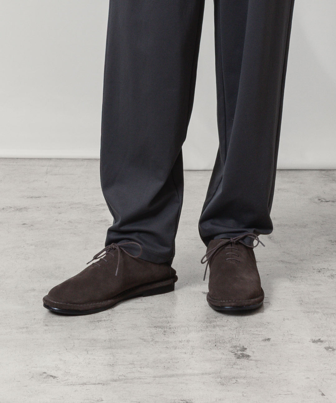 ATTACHMENT アタッチメントのCOW LEATHER SUEDE BABOUCHE - BROWNの公式通販サイトsession福岡セレクトショップ