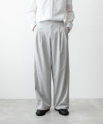 画像をギャラリービューアに読み込む, ATTACHMENT アタッチメントのPE/CO/LI DRY TWILL WIDE TROUSERS - L.GRAYの公式通販サイトsession福岡セレクトショップ
