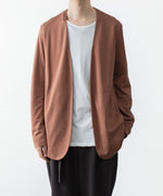 画像をギャラリービューアに読み込む, ATTACHMENT アタッチメントのCOTTON DOUBLE FACE COLLARLESS CARDIGAN - BROWNの公式通販サイトsession福岡セレクトショップ
