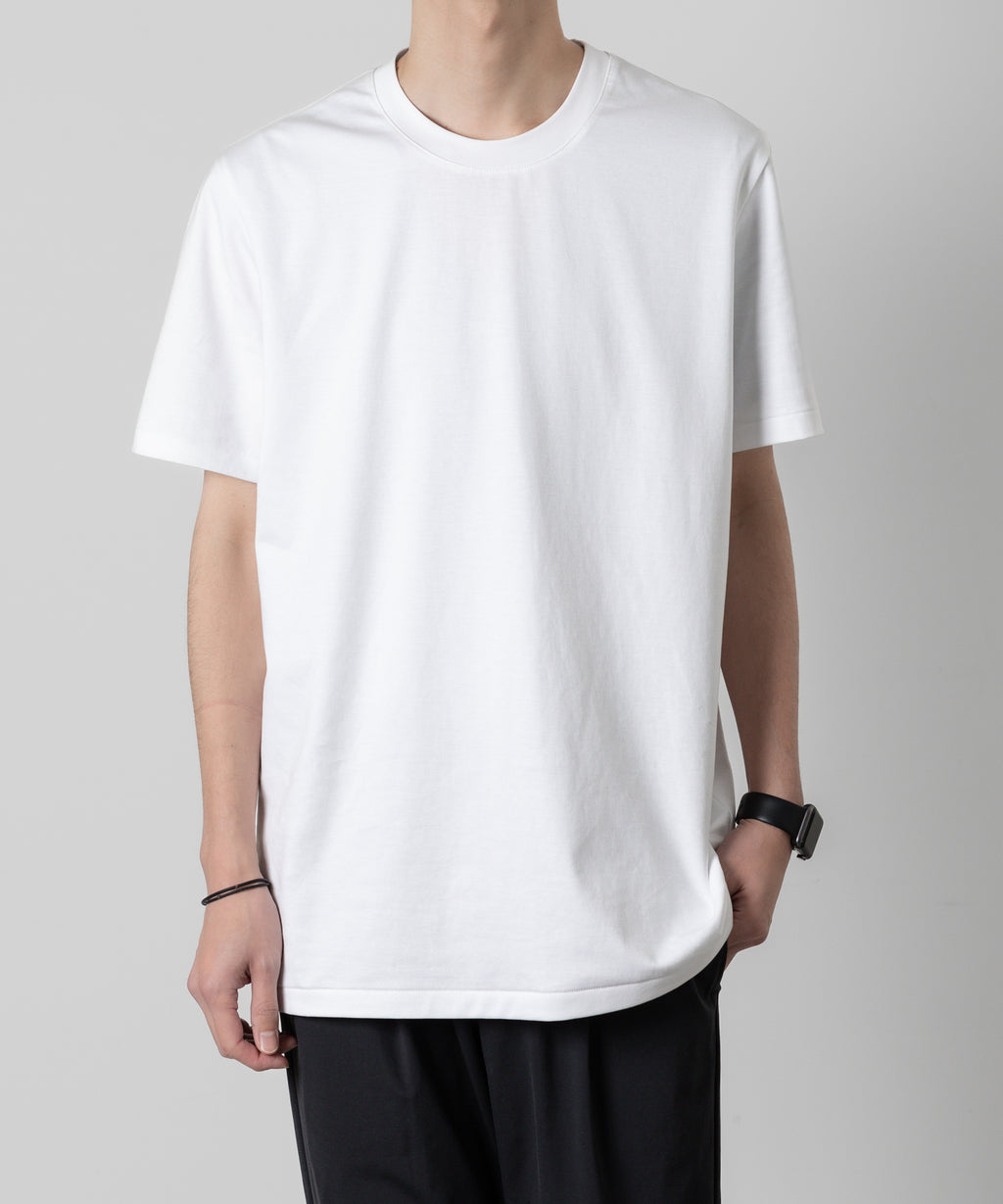 【ATTACHMENT】ATTACHMENT アタッチメントのCOTTON DOUBLE FACE SLIM FIT S/S TEE - WHITE 公式通販サイトsession福岡セレクトショップ