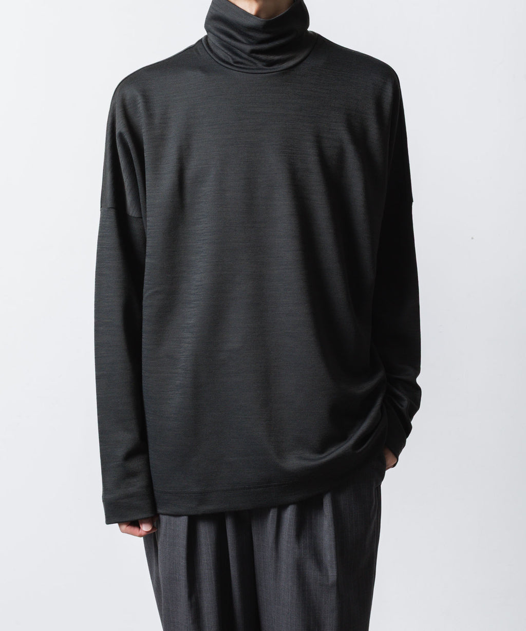 ATTACHMENT / EXCLUSIVE ITEM アタッチメントのWO/NYスムース ハイネックカットソー L/S - D.GRAYの公式通販サイトsession福岡セレクトショップ