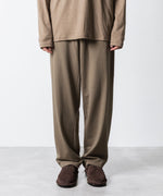 画像をギャラリービューアに読み込む, ATTACHMENT アタッチメントのCOTTON DOUBLE FACE LOUNGE TROUSERS - CAMELの公式通販サイトsession福岡セレクトショップ
