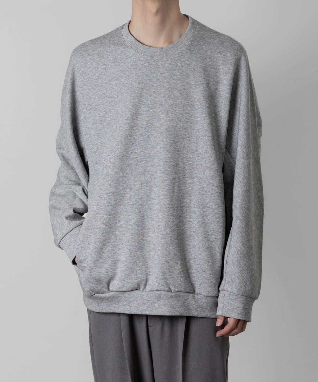 【ATTACHMENT】ATTACHMENT アタッチメントのCO/PE DOUBLE KNIT SWEAT SHIRT - X.GRAY 公式通販サイトsession福岡セレクトショップ