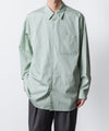 【 ATTACHMENT 】140/2 GIZA BROAD L/S SHIRT - L.GREEN