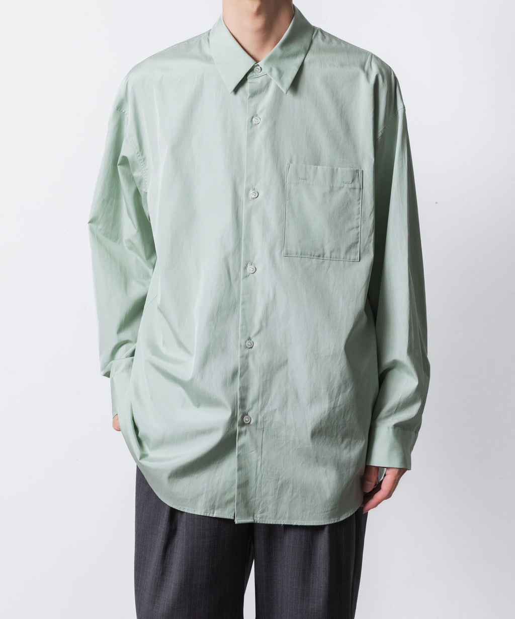 ATTACHMENT アタッチメントの140/2 GIZA BROAD L/S SHIRT - L.GREENの公式通販サイトsession福岡セレクトショップ
