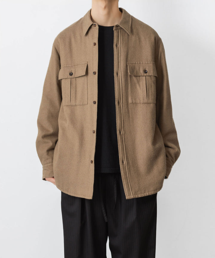 ATTACHMENT アタッチメントのRY/CO/SI FLANNEL PADDING L/S SHIRT - CAMELの公式通販サイトsession福岡セレクトショップ