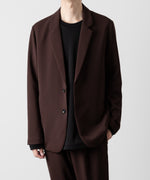 画像をギャラリービューアに読み込む, ATTACHMENT アタッチメントのPE STRETCH DOUBLE CLOTH 2B JACKET - BROWN 公式通販サイトsession福岡セレクトショップ
