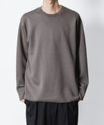 画像をギャラリービューアに読み込む, ATTACHMENT アタッチメントのWOxPE DOUBLE FACE KNIT CREW NECK PULLOVER - KHAKI GRAYの公式通販サイトsession福岡セレクトショップ
